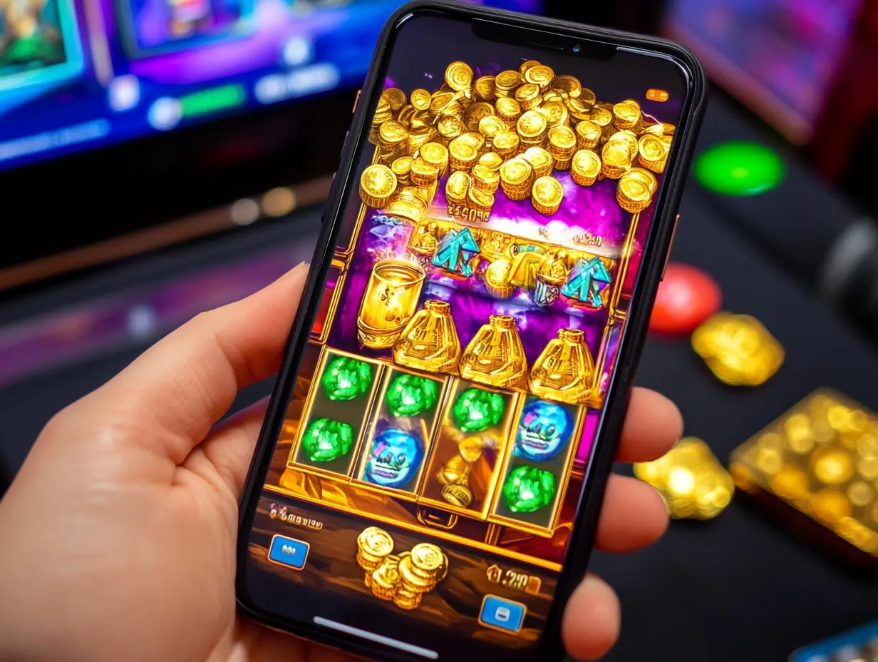 Grand Rush Casino - Mobile Slide 2 demonstrating live roulette