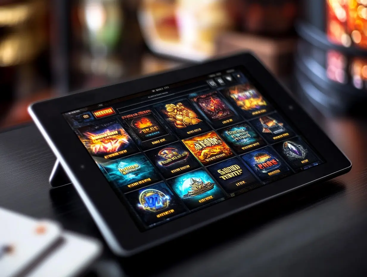 Play Casino - Mobile Slide 3 featuring a progressive slot