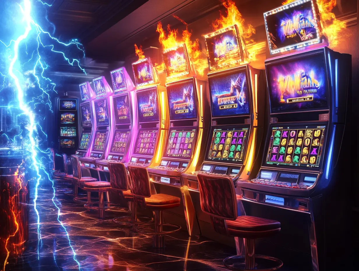 Thunderbolt Casino - Game Selection Slide 1 featuring local-friendly slots