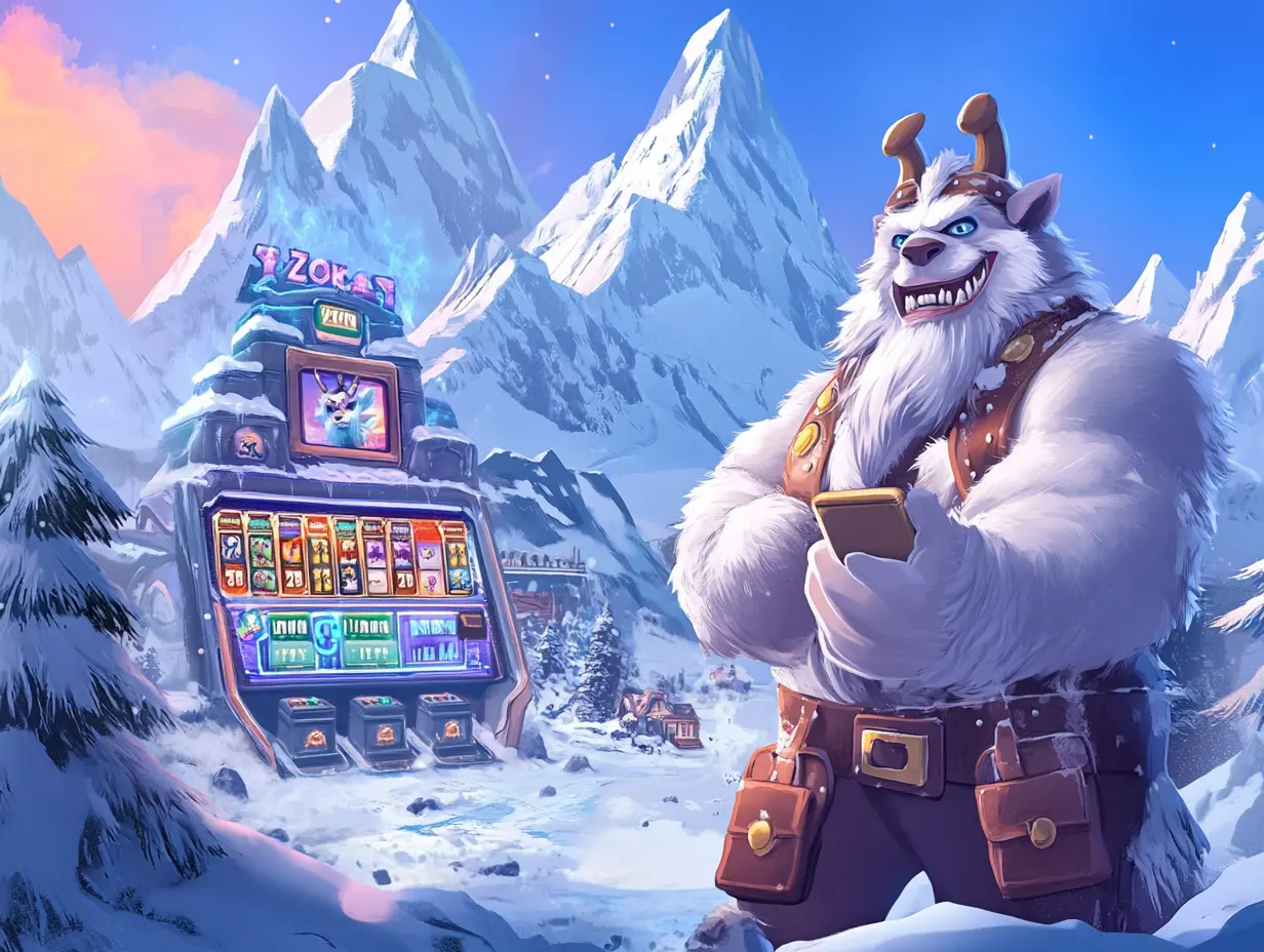 Yeti Casino - Hero Slide 1 introducing the winter-themed platform
